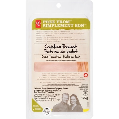 le Choix du Président Poitrine De Poulet Rôtie Au Four Simplement Bon 175 g, 5,14 $/100g