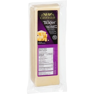 Castello Cheddar affiné Tickler 4,29 $/100g 19,46 $/1lb