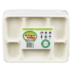 Verka Green Line 6 Compartment Tray 1 ea, $0.30/1ea