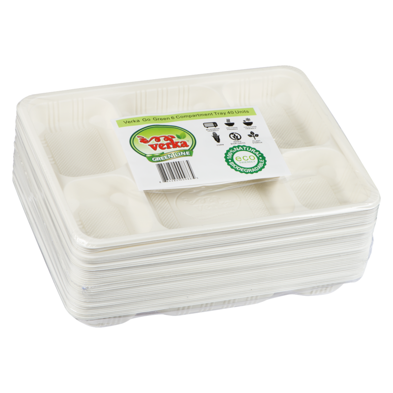 Green Line 6 Compartment Tray