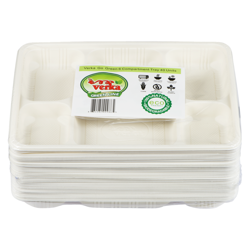 Green Line 6 Compartment Tray