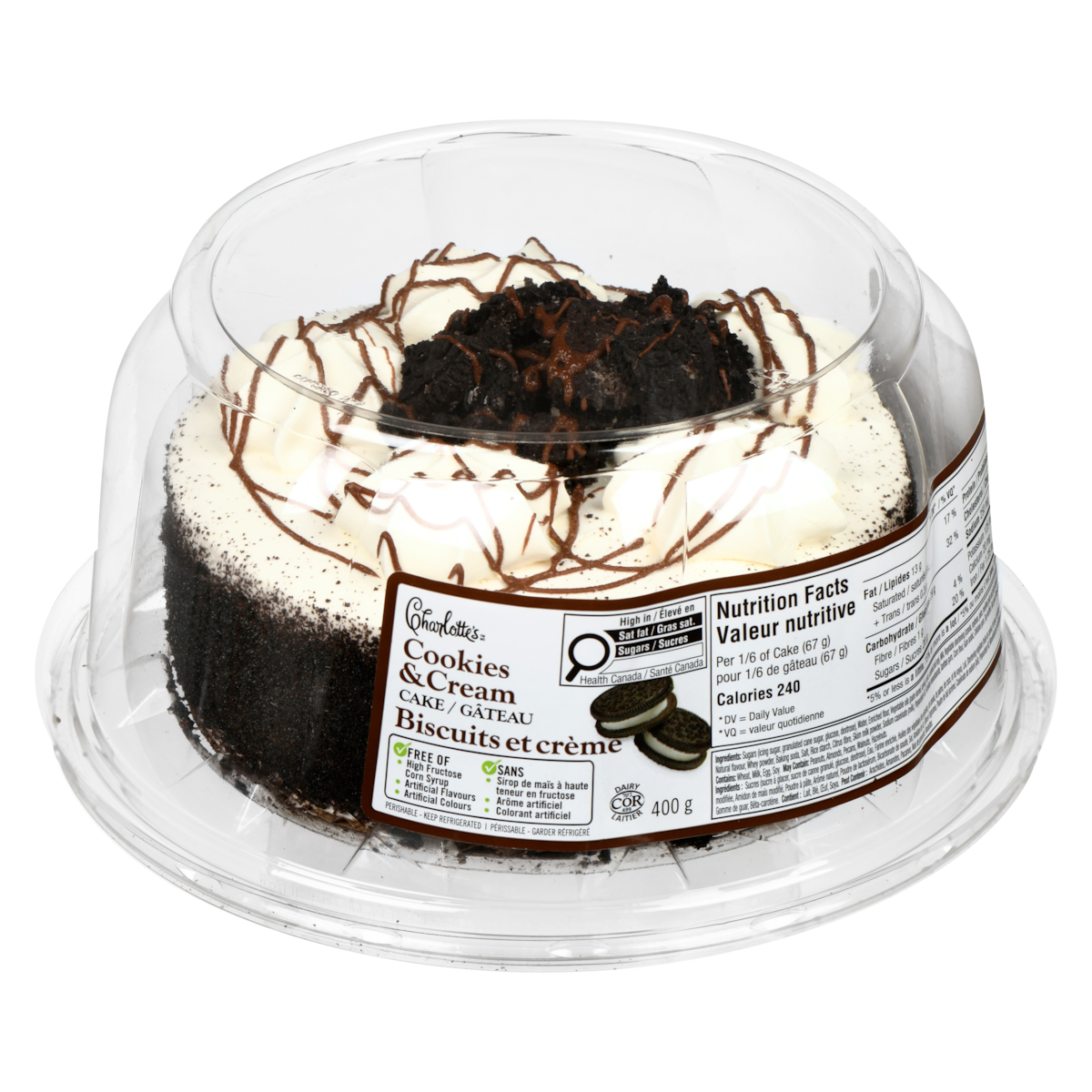 Charlotte's Cookies & Cream Cake