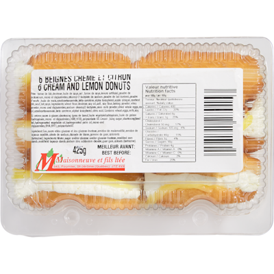Maisonneuve Lemon Cream Donuts 425 g, $1.17/100g