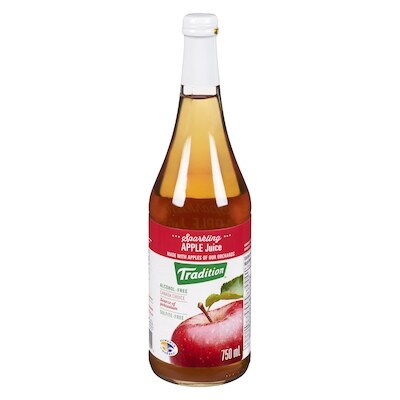 Tradition Sparkling Apple Juice 750 ml, $0.47/100ml
