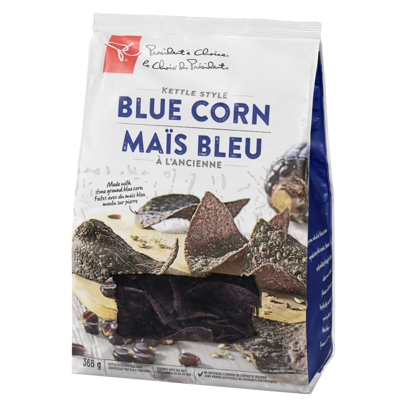 Kettle Style Blue Corn Tortilla Chips Seasoned with Sea Salt