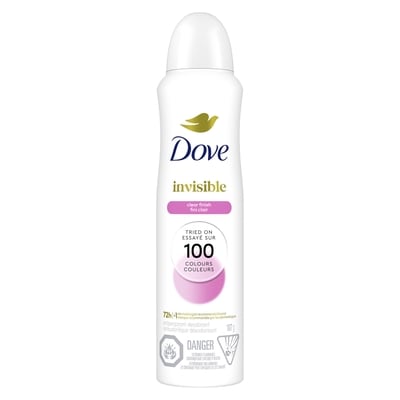 Dove Antisudorifique en vaporisateur sec Soin avancé Fini transparent 107 g, 9,34 $/100g