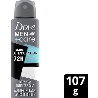 Dove Antiperspirant Spray, 72-hour Protection Stain Defense Clean 107 g, $9.80/100g