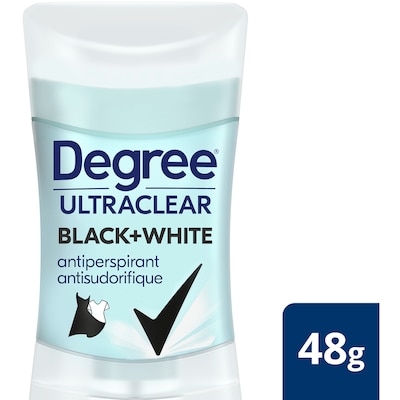 Degree UltraClear Antiperspirant Deodorant, Black+White Anti White Marks and Yellow Stains, Deodorant for Women 48 g, $11.44/100g
