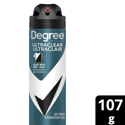 Degree UltraClear Black + White Dry Spray Antiperspirant 107 g, $7.47/100g