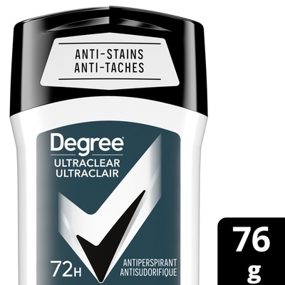Degree Ultraclear Antiperspirant Black + White 72H 76 g, $7.88/100g