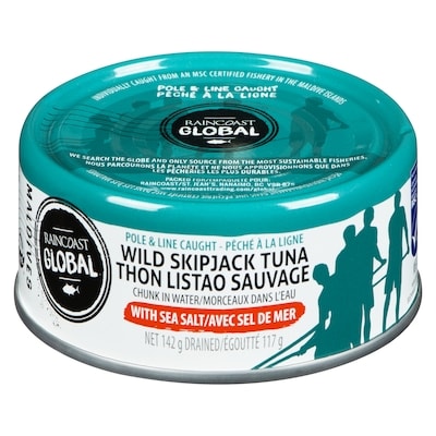 Raincoast Wild Skipjack Tuna with Sea Salt 142 g, $2.67/100g