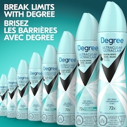 Degree UltraClear Black + White Antiperspirant Dry Spray - 107 g