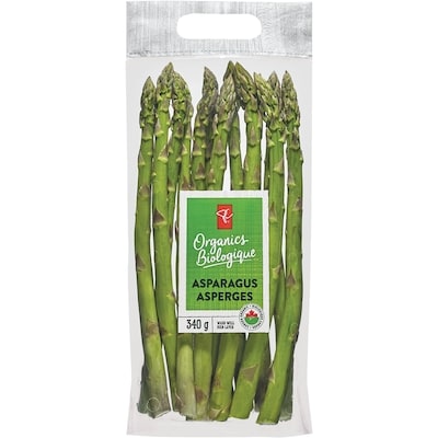 PC Organics Asparagus 340 g, $1.91/100g