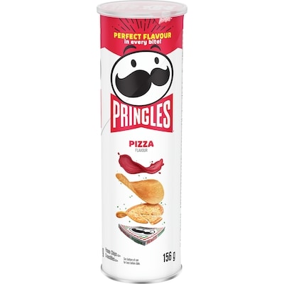 Pringles Pizza Flavour Potato Chips 156 g, $2.56/100g