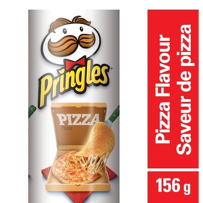 Pringles Croustilles Saveur de Pizza 156 g, 2,56 $/100g
