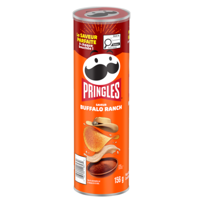 Pringles Croustilles Saveur Buffalo Ranch 156 g, 2,56 $/100g