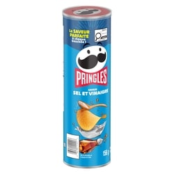 Pringles Potato Chips, Salt & Vinegar Flavour, 156 g, $1.76/100g