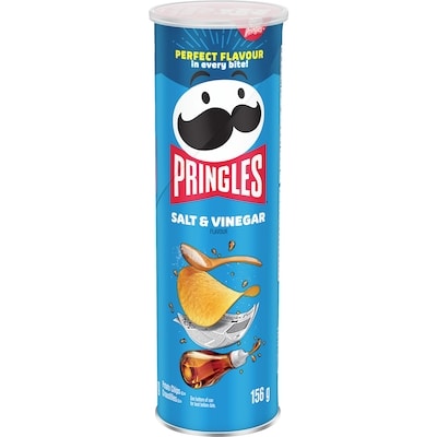 Pringles Salt & Vinegar Flavour Potato Chips 156 g, $2.56/100g