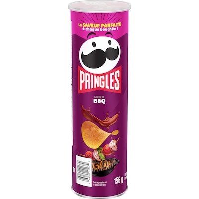 Pringles Croustilles Saveur de BBQ 156 g, 2,56 $/100g