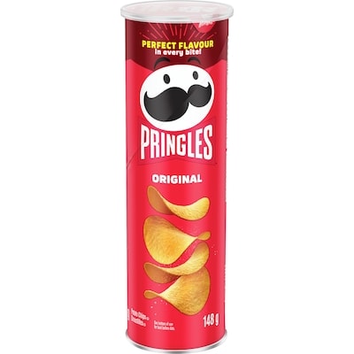 Pringles Original Potato Chips 148 g, $2.70/100g