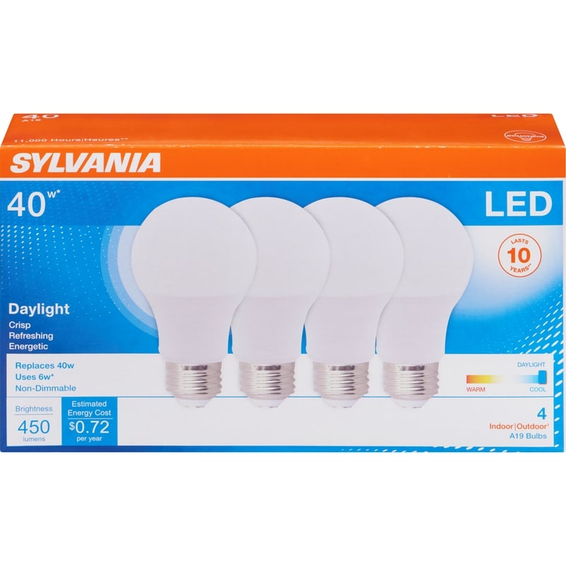 LED Bulb, 10 Year, 6W A19 DL VP4