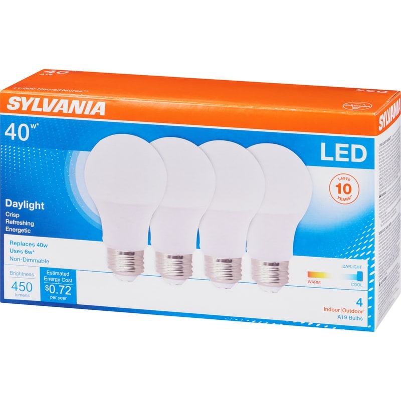 LED Bulb, 10 Year, 6W A19 DL VP4