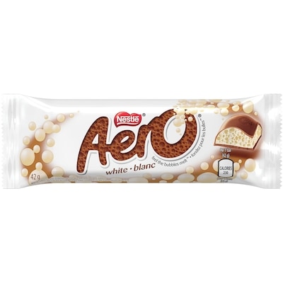 Nestlé Aero White Chocolate Bar 24-Pack 24x42.0 g, $3.93/100g