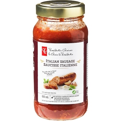 President's Choice Italian Sausage Pasta Sauce 650 ml, $0.66/100ml