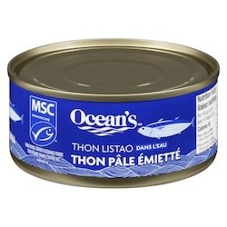 Ocean's Halo Thon pâle émietté dans l’eau 170 g, 1,18 $/100g