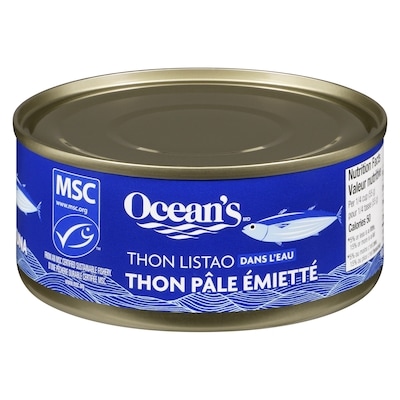 Ocean's Halo Thon pâle émietté dans l’eau 170 g, 1,17 $/100g