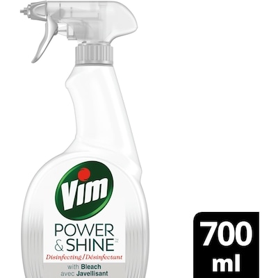 Vim Power And Shine Multi-Purpose Spray Cleaner with Bleach Disinfecting Spray 700 ml, $0.68/100ml