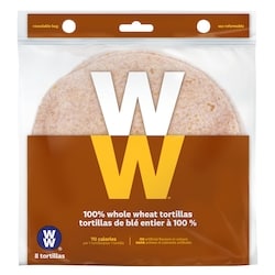Weight Watchers 100% Whole Wheat Tortillas 248 g, $2.01/100g