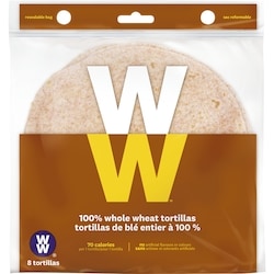 Weight Watchers 100% Whole Wheat Tortillas 248 g, $2.01/100g
