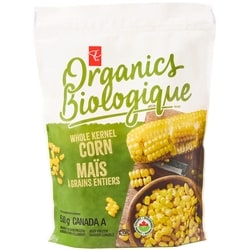 PC Organics Organic Whole Kernel Corn 500 g, $1.00/100g