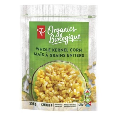 PC Biologique Maïs À Grains Entiers 500 g, 1,00 $/100g