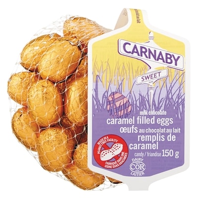 Carnaby Sweet Oeufs au Chocolat au Lait Remplis de Caramel, 150g 150 g, 2,67 $/100g