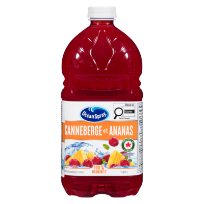 Ocean Spray Cocktail aux Canneberge et Ananas 1.89 l, 0,21 $/100ml