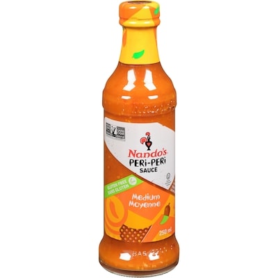 Nando’s Sauce Peri-Peri, moyenne 250 ml, 2,80 $/100ml