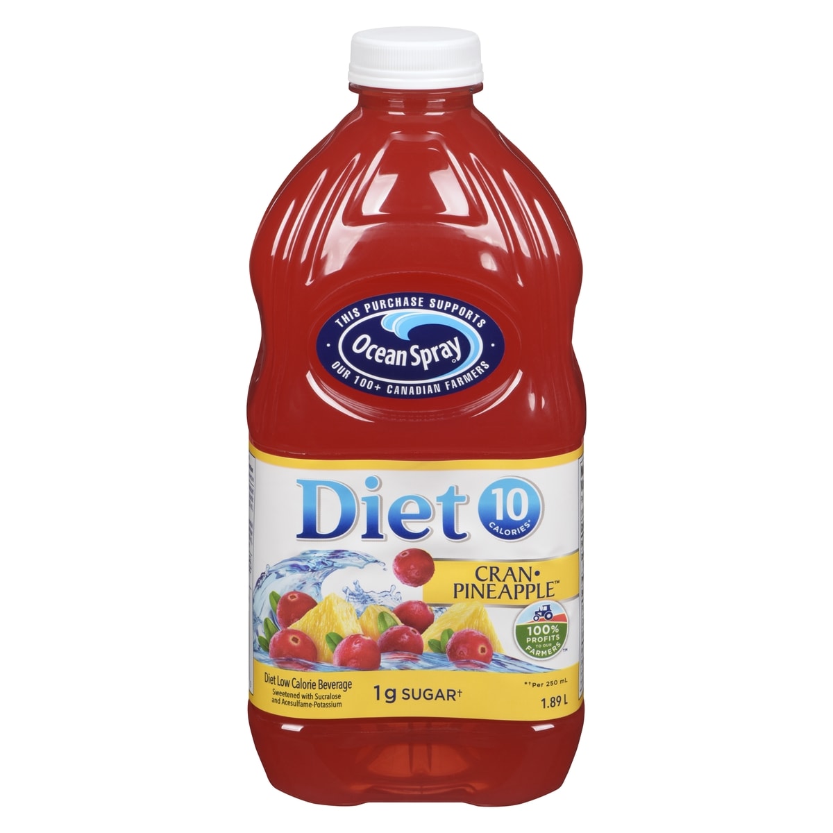 Ocean Spray Cran-Pineapple Diet Low Calorie Beverage 1.89 l, $0.24/100ml