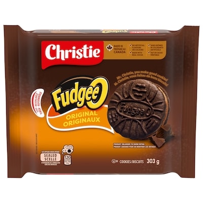 Christie Fudgee-O Chocolatey Creme Filled Sandwich Cookies 303 g, $1.65/100g