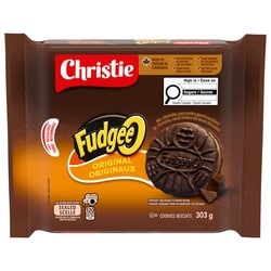Christie Fudgee-O biscuits-sandwiches avec crème à saveur de chocolat 303 g, 0,99 $/100g