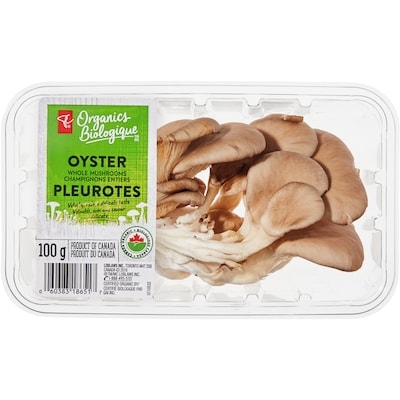 PC Biologique Pleurotes, champignons entiers biologiques 100 g, 4,49 $/100g