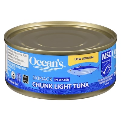 Ocean's Halo Chunk Light Tuna, Low Sodium 170 g, $1.35/100g