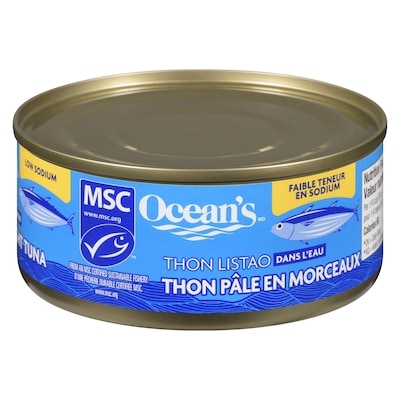 Ocean's Halo Thon pâle en flocons faible en sodium 170 g, 1,35 $/100g