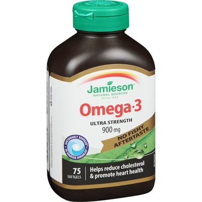 No Fishy Aftertaste Ultra Strength Omega-3 900 mg