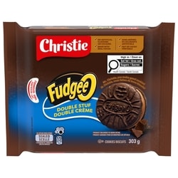 Christie Fudgee-O Double Stuf Creme Filled Sandwich Cookies 303 g, $1.48/100g