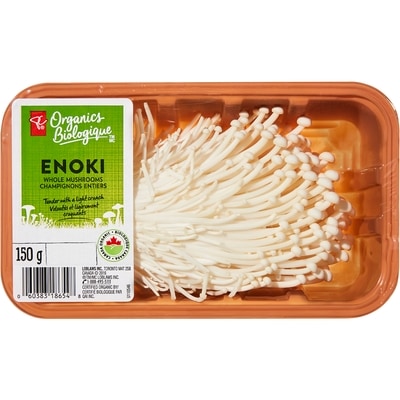 PC Organics Organic Enoki Mushrooms 150 g, $3.33/100g