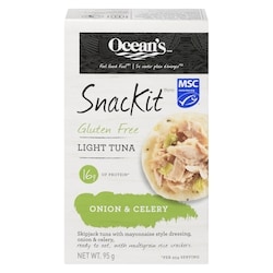 Tuna With Rice Crackers, Onion & Celery