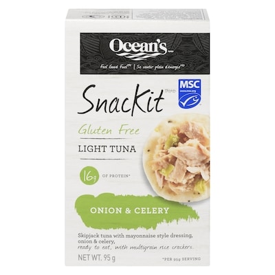 Ocean's Halo Tuna With Rice Crackers, Onion & Celery 96 g, $3.64/100g