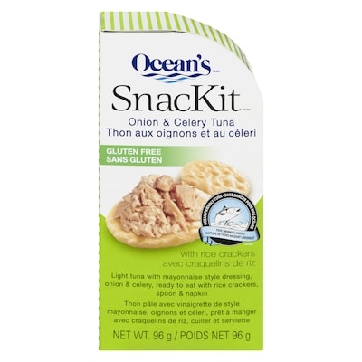 Ocean's Halo Thon et craquelins de riz oignon et céleri 96 g, 3,64 $/100g